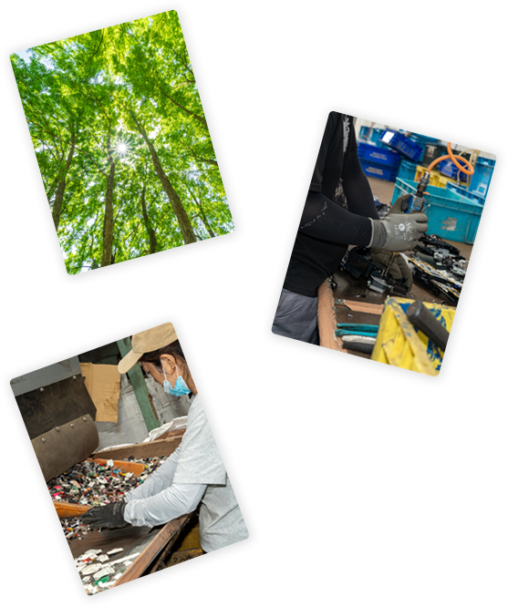 私達は、環境汚染対策に取り組む企業として、遊技機をメインに多種多様な物のリサイクルに取り組んでいます。